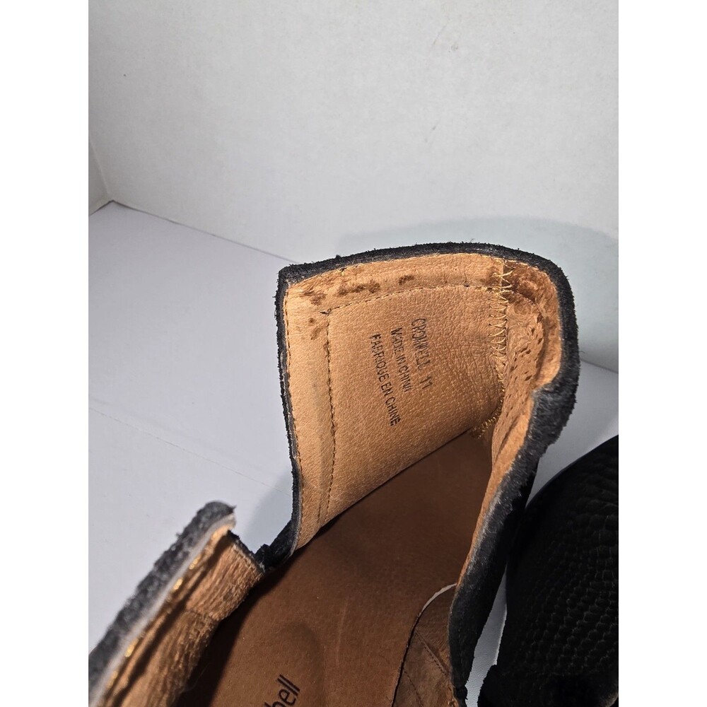 Jeffrey Campbell Cromwell Ankle Boots Women Sz 11 Snake Embossed Western - Picture 5 of 10